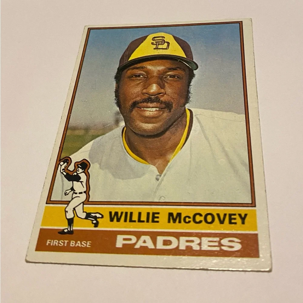 Willie McCovey 1976 Topps Baseball Card # 520 Vintage Collectible